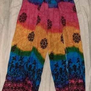 Rainbow flow pants